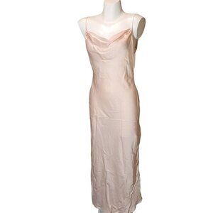 Vintage Victoria's Secret Silk Pink Gown Dress M